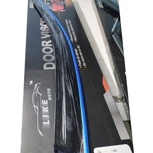 Car Door Rain Visor - Plastic, Black | Easy Fit, Durable, Impact Resistant, Long Lasting, No Maintenance