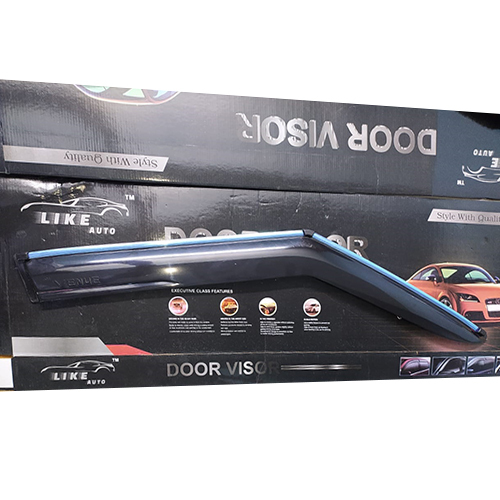 Car Door Rain Visor - Plastic, Black | Easy Fit, Durable, Impact Resistant, Long Lasting, No Maintenance