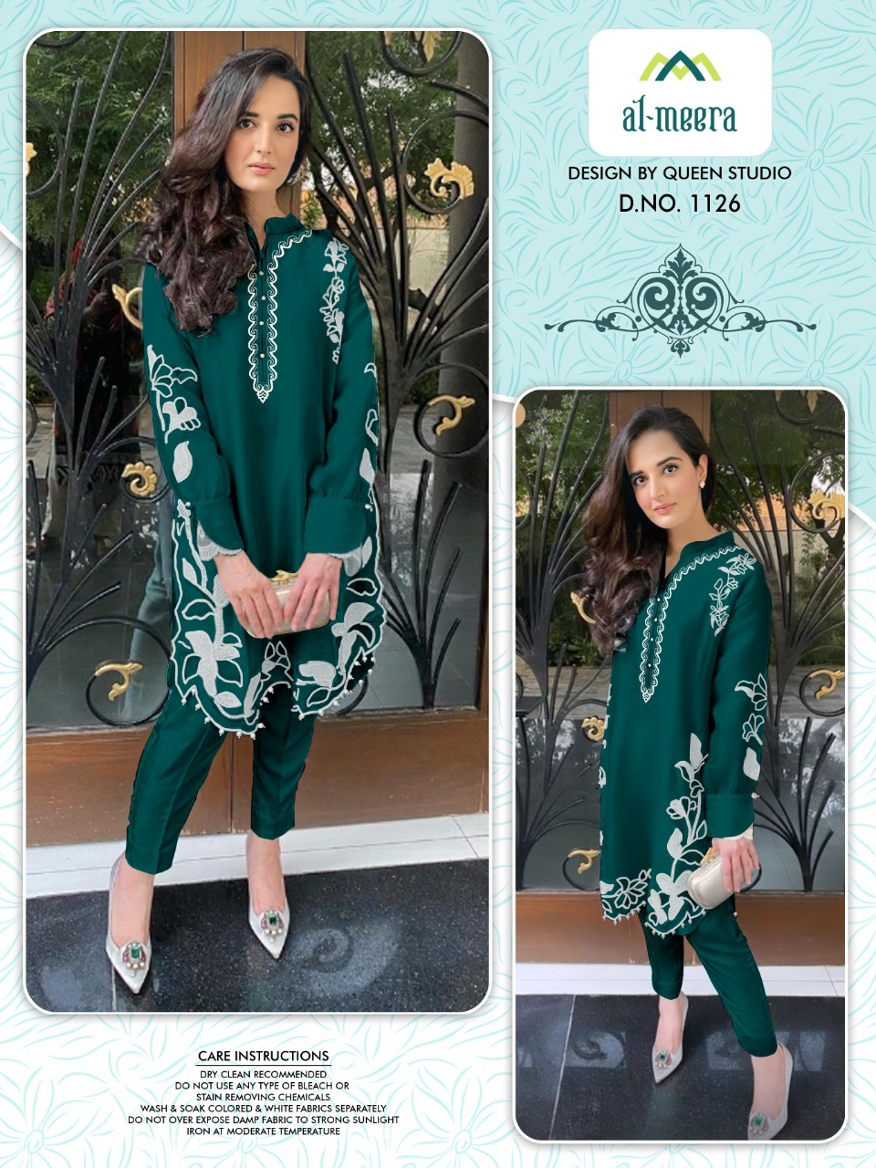 5 Different Colours Faux Georgette Top With Bottom