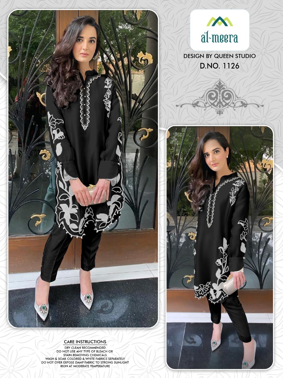 5 Different Colours Faux Georgette Top With Bottom