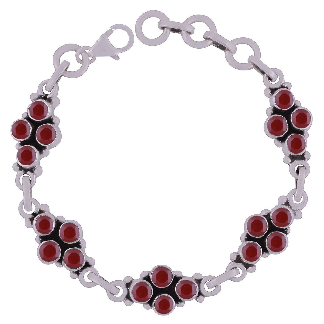 Peridot Natural Gemstone 925 Sterling Solid Silver Round Cut Stone Handmade Bracelet Diameter: Length: 7.5 Inch X Width: 10 Mm Inch (In)