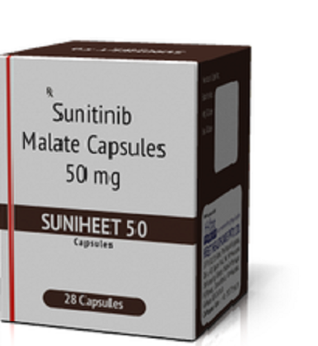 Suniheet 50 - Sinitinib Malate Capsules | Best for Gastrointestinal Stromal Tumor Treatment, Shelf Life 2 Years, Store Below 30°C