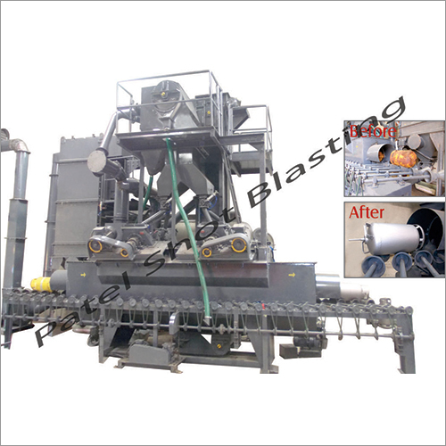 Blue Lpg - Cng Cylinder Shot Blasting Machine