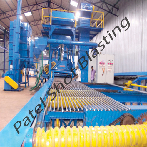 Fusion Bonded Epoxy Coated Rebar - 3500-4000 Mt Monthly Capacity, Electric Power Source, Blue Color, Turnkey Shot Blasting And Coating Solution