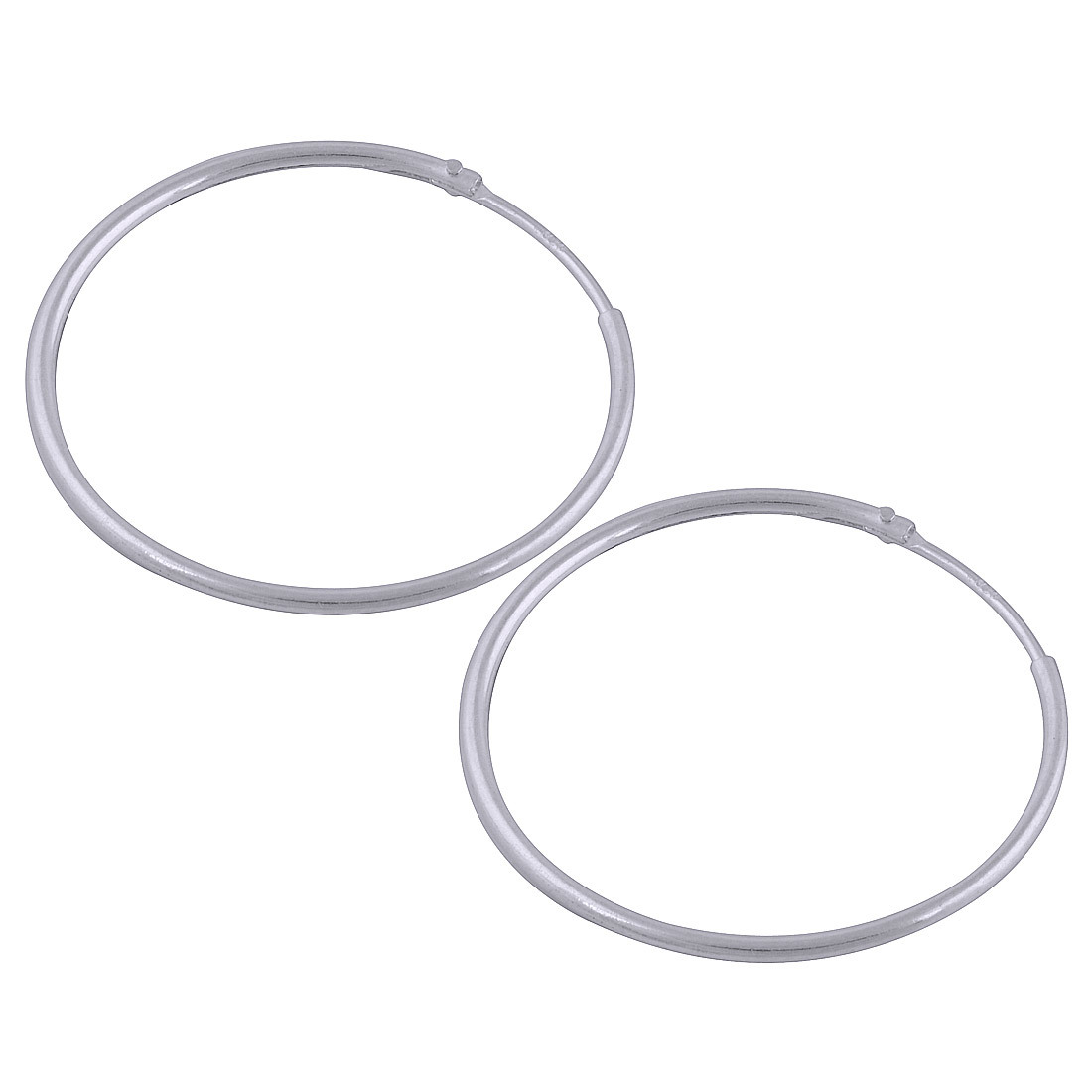 Plain 925 Sterling Solid Silver Bali Earrings Gender: Children