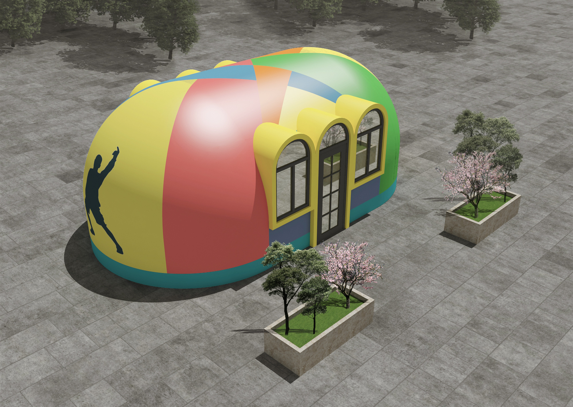 Prefabricated Park House - Graphene Eps, 3.32m Height X 5.6m Width X 11.5m Length | Durable Structure, Eco-friendly, Soundproof, Wind & Earthquake Resistant