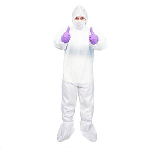 Medical Ppe Kit - Non-reusable Unisex White | Includes Bodysuit Head Cap Surgical Mask Disposable Gloves & Shoe Covers