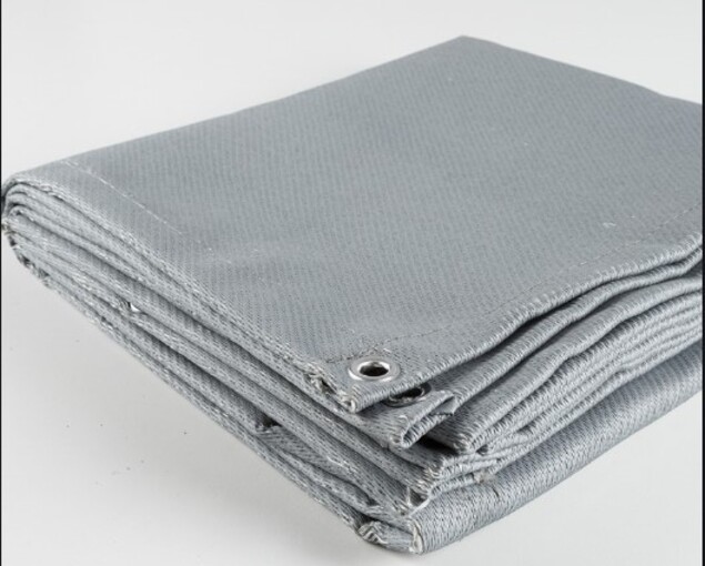 Silicone Coated Fiberglass Welding Blanket - Color: Silver