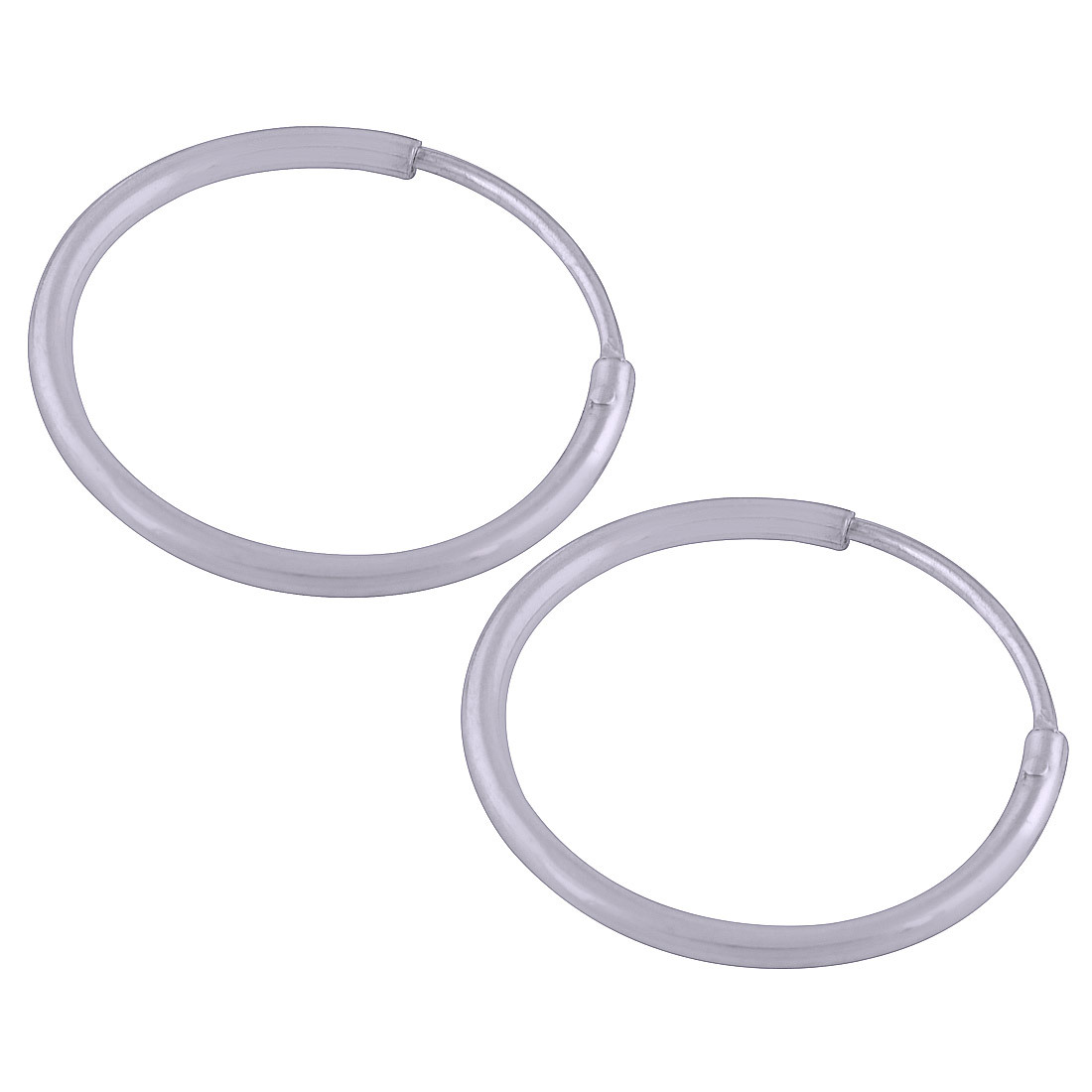 Plain 925 Sterling Solid Silver Bali Earrings Gender: Children