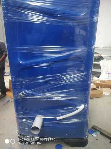 Portable Toilet - Mild Steel, 1100x1100x2300mm, Blue & Yellow | Modular, Easily Assembled, Long Life, Ideal for Various Uses