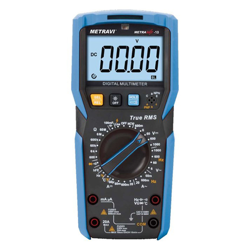 Metravi Metrasafe-10 TRMS Digital Multimeter for industrial application
