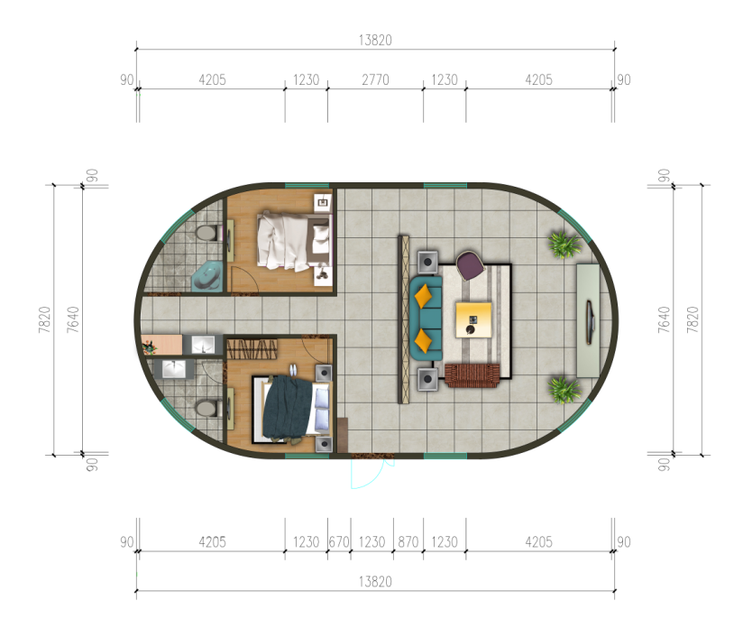 Custom Choose Modern Design Dome House