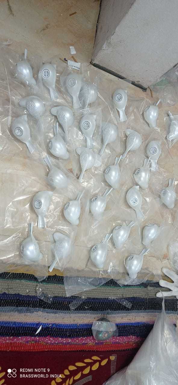 Brass White Birds Pet Urn Funeral Supplies