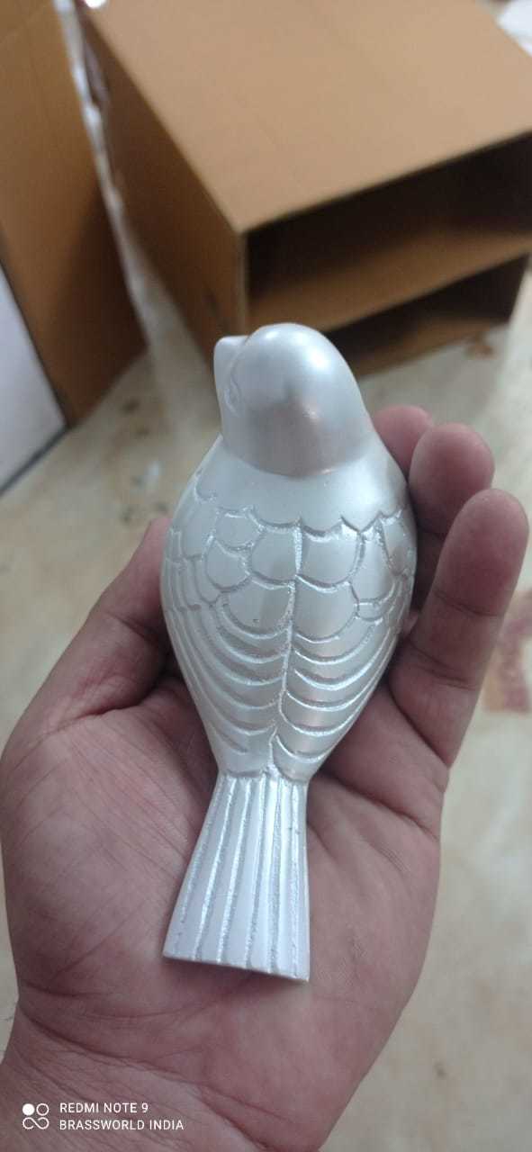 Brass White Birds Pet Urn Funeral Supplies