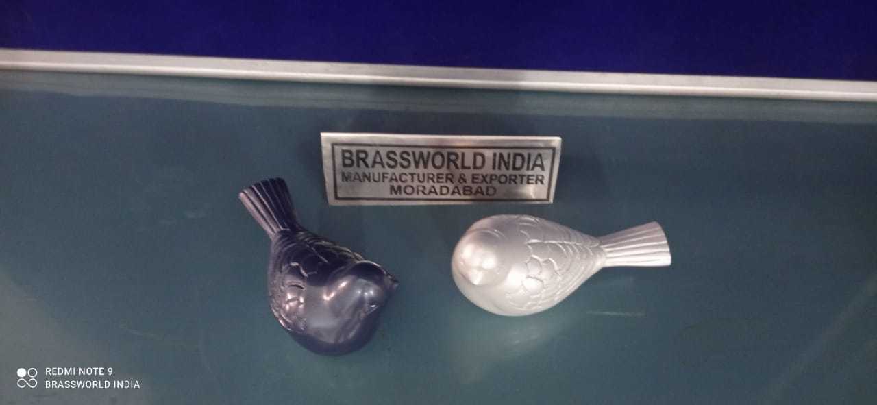 Brass White Birds Pet Urn Funeral Supplies