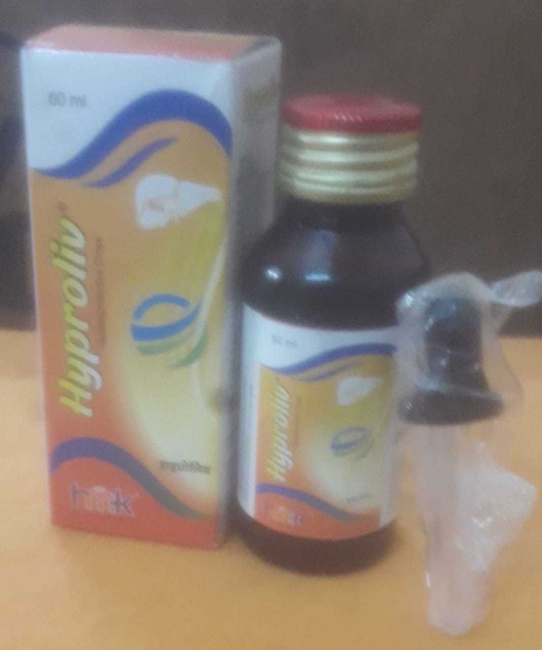 Hyproliv Drops - Hepatoprotective Formulation, Sunset Yellow Flavored Syrup With Hydroxyzine 6mg For Children