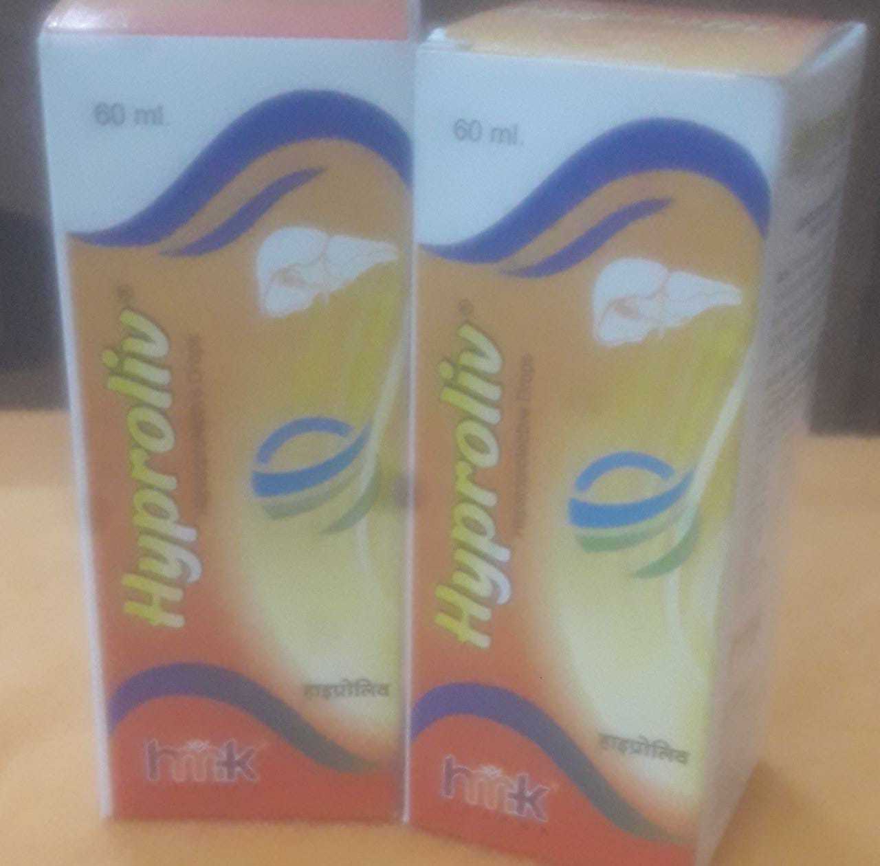 Hyproliv Drops - Hepatoprotective Formulation, Sunset Yellow Flavored Syrup With Hydroxyzine 6mg For Children