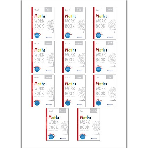 सभी अध्याय कक्षा 1 गणित पैकेज - 11 वर्कबुक का सेट