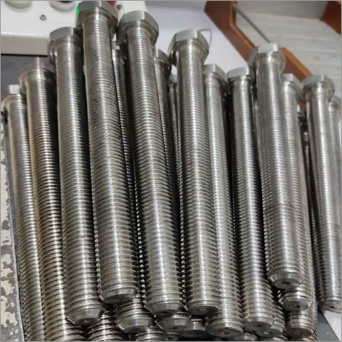 SS 304 Long Hex Bolt - Stainless Steel, M4 Size, Hot Dip Galvanized Finish | Corrosion Resistant, Ideal for Industrial Fastening Applications