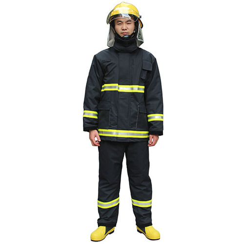 Navy Blue Ptfe Aramid Non Woven Turn Out Gear And Bunker Gear Fire Suit