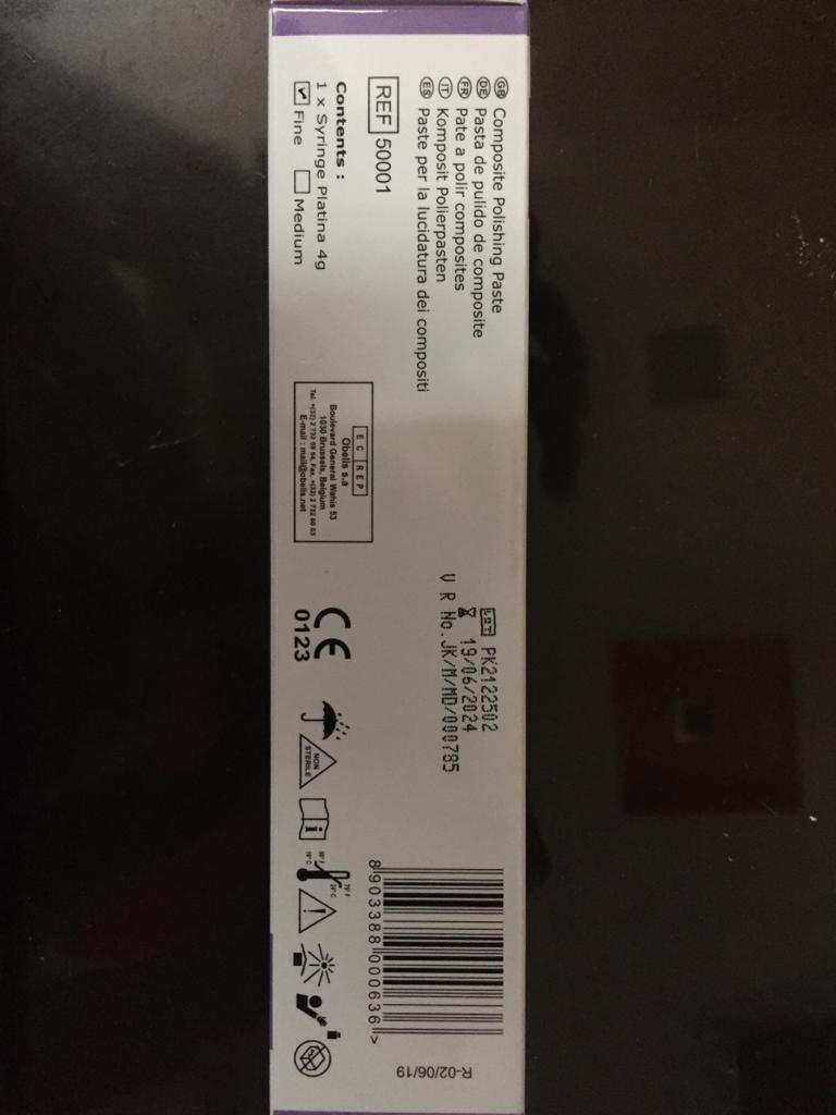 Plastic Platina Hi-gloss Dental Products