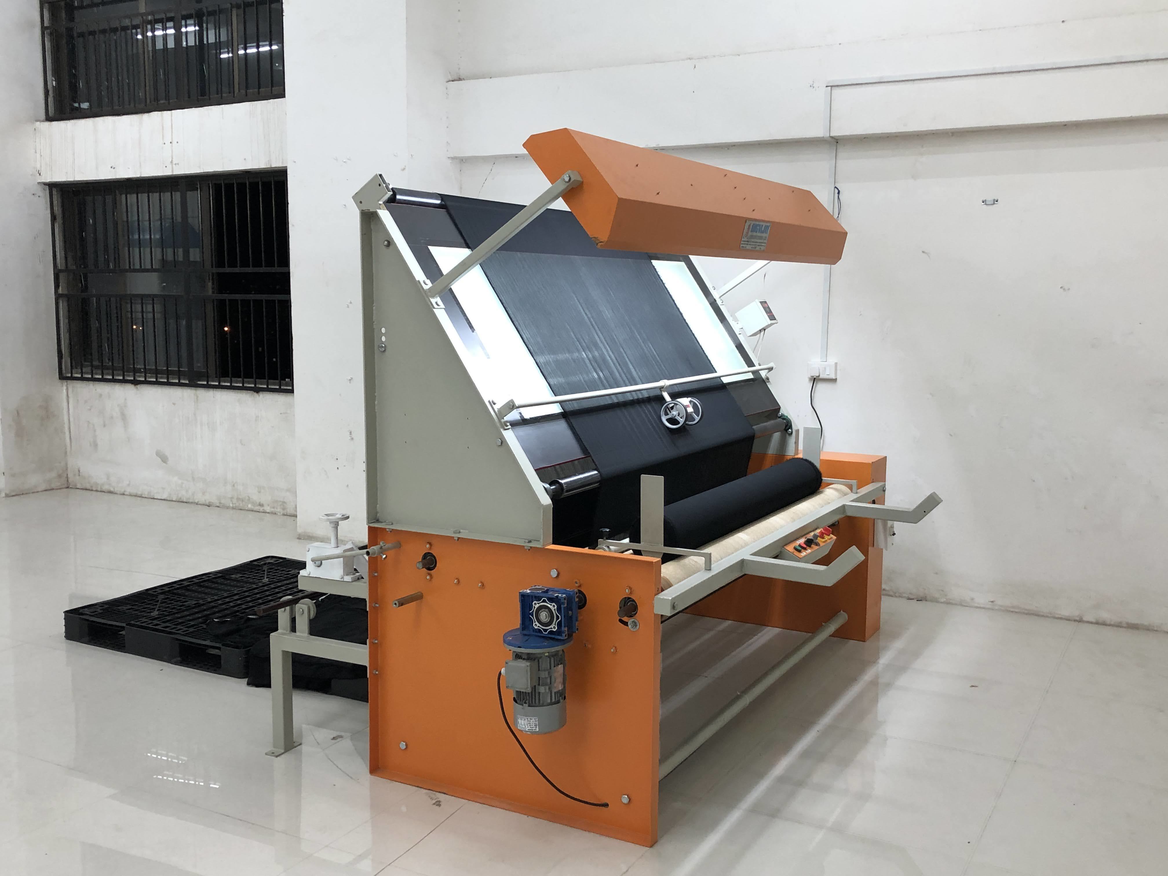 Roll To Roll Fabric Inspection Machine - Electronic, 3 Phase Control Mode | Blue, Industrial Usage, Ensures Quality Measurement & Material Specifications