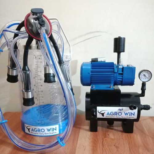 Transparent bucket milking machine