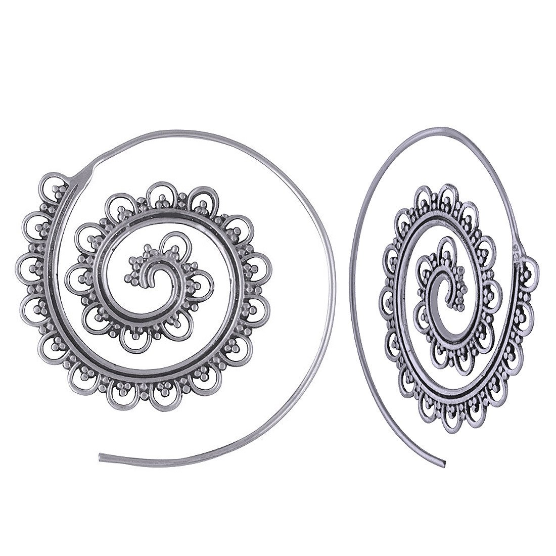 Authentic Handwork Plain 925 Sterling Solid Silver Hoop Earrings Gender: Children