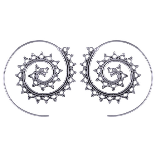 Authentic Handwork Plain 925 Sterling Solid Silver Hoop Earrings Gender: Children