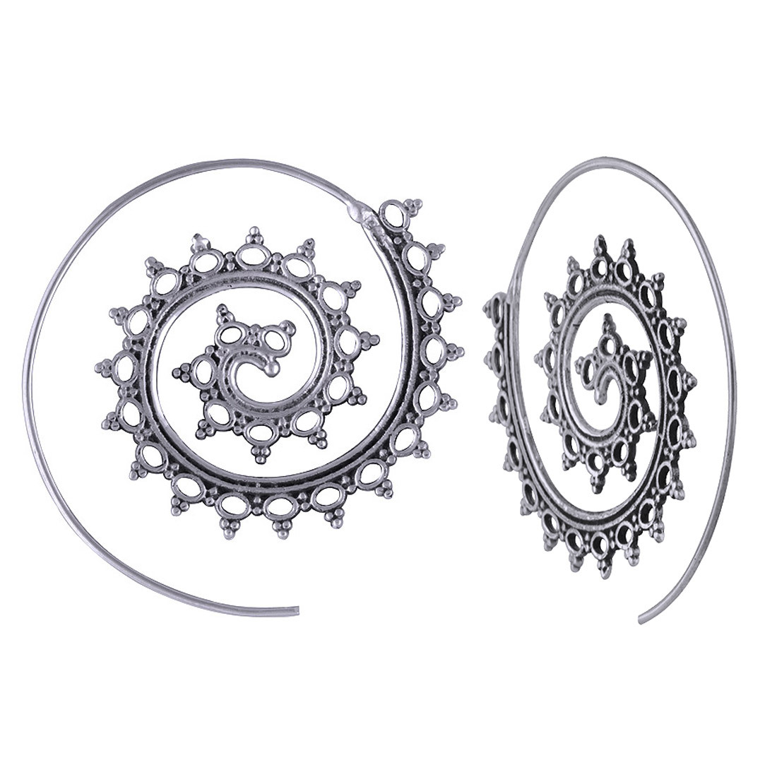 Authentic Handwork Plain 925 Sterling Solid Silver Hoop Earrings Gender: Children