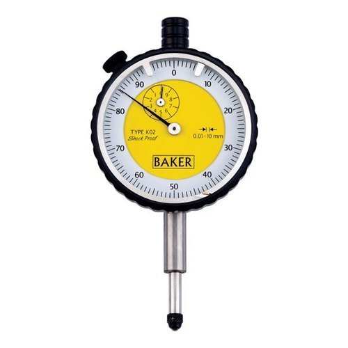 Baker Plunger Type Dial Gauge - Precise Measurement Tool , Ergonomic Design for Easy Use
