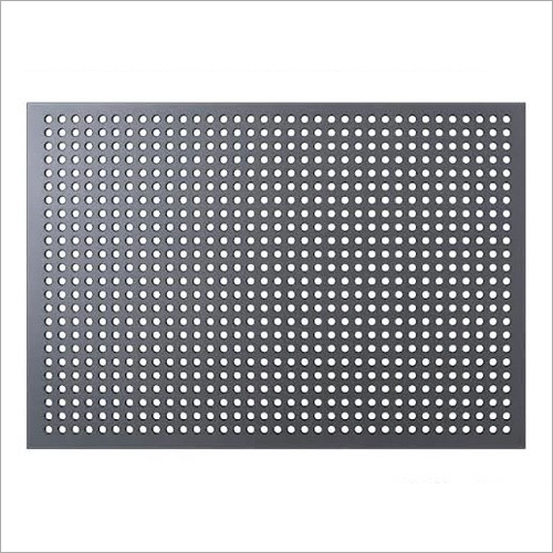Aluminium Perforated Sheet - 7x3ft Silver Round Holes | Hot Rolled, For Filtering, High Strength, Customized Options