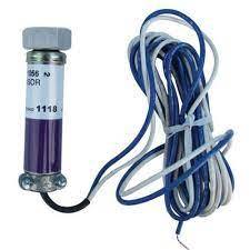 Honeywell Flame Sensor C7027a - Vertical Cylindrical Shape, 0.5 Inch Size, Purple And White Color | Dynamic Self-checking For Ultraviolet Sensing