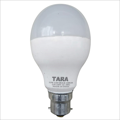 12 Watt LED Bulb - 12W Power, White Light Color | Ideal for Domestic Use, Efficient Illumination Solution