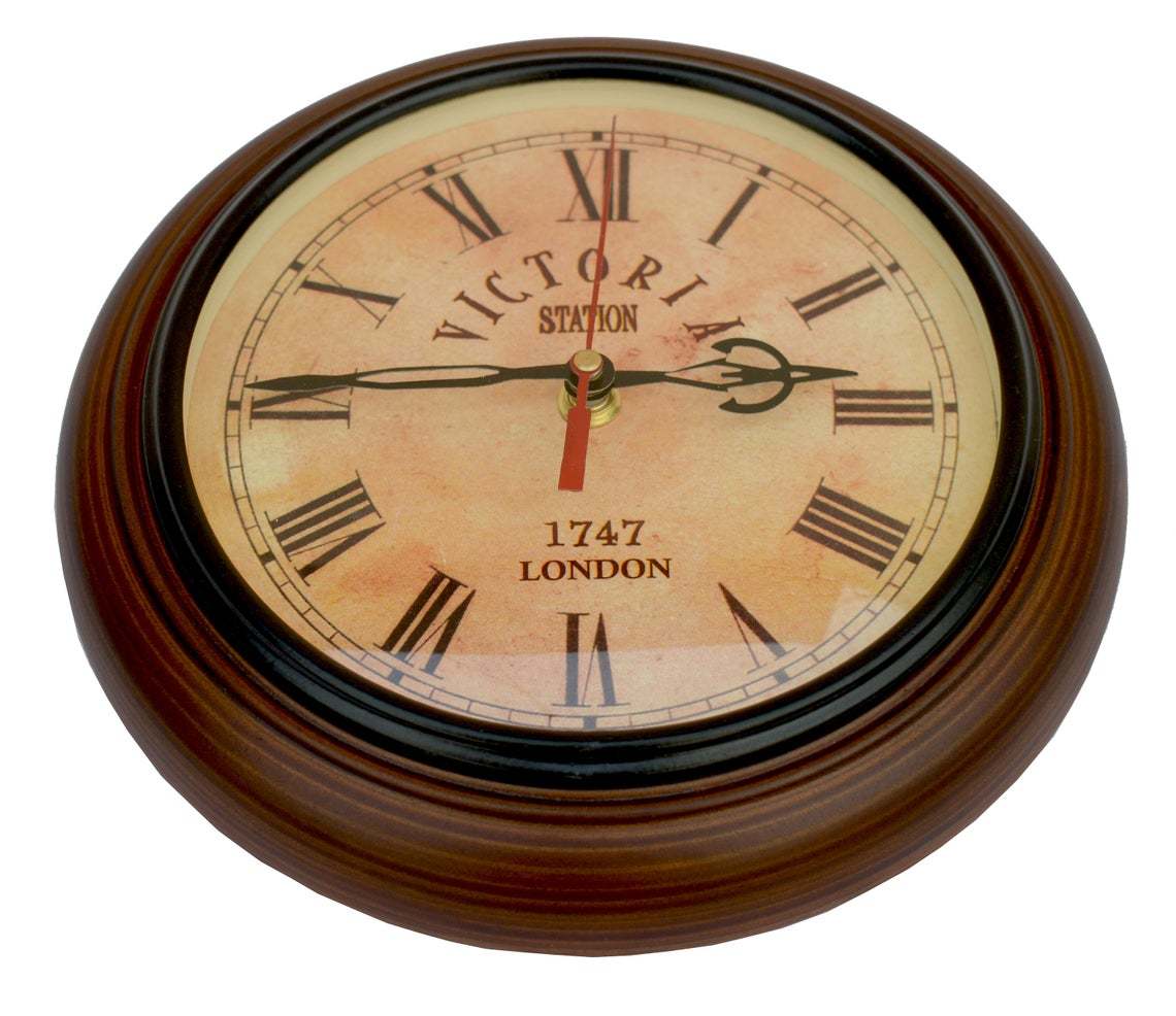 Victoria Wall Clock Color Of Band: Brown