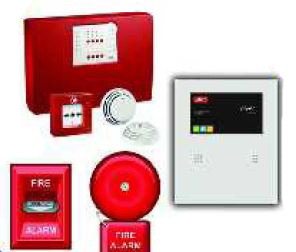 White Wireless Fire Alarm System