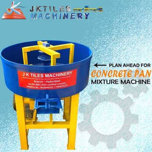 Pan Mixer - High-Quality Metal, 36-Inch Size, Blue and Yellow | Durable Design, 1 Bag Capacity, 1-Year Warranty