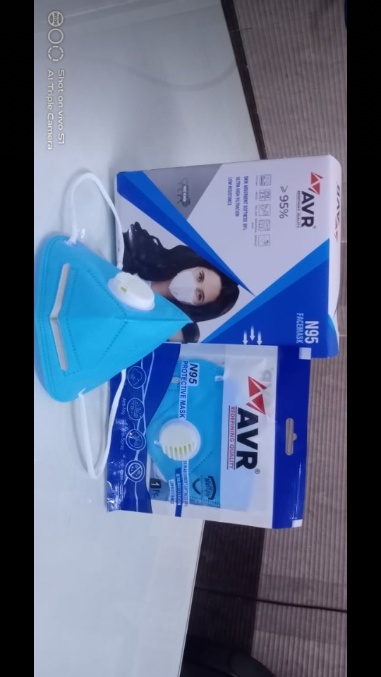 All Colors N95 Face Mask With Respirator - 6 Layer