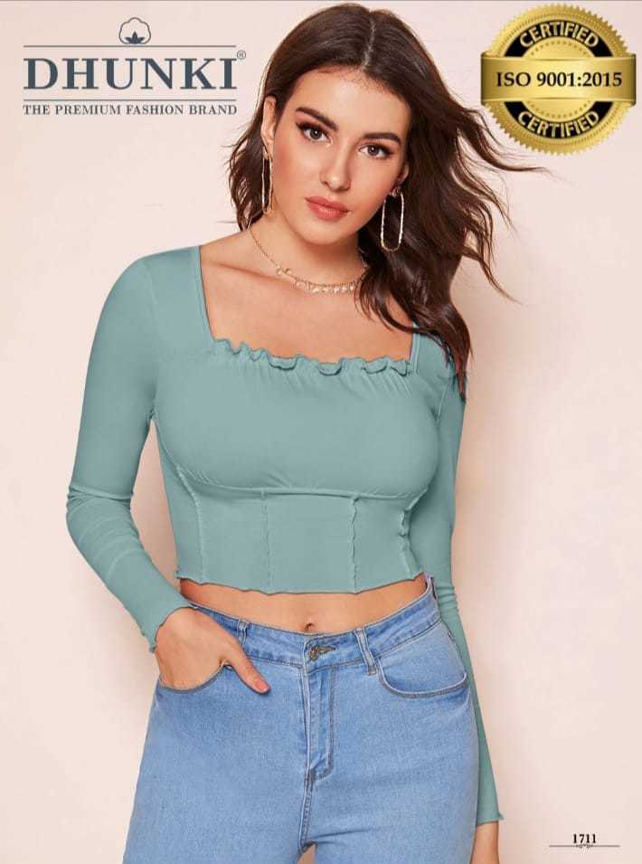 Girls Designer Crop Tops - Ajanta Fabric (95% Polyester, 5% Spandex) | Available In M & Xl, 4 Stylish Colors, Perfect For Summer