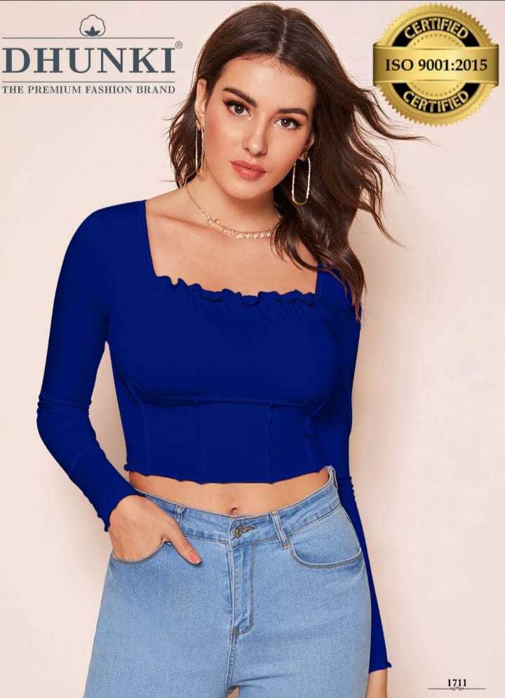 Girls Designer Crop Tops - Ajanta Fabric (95% Polyester, 5% Spandex) | Available In M & Xl, 4 Stylish Colors, Perfect For Summer