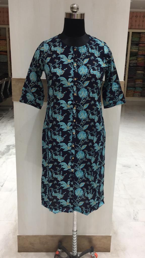 Ladies Liva Kurti Decoration Material: Paint