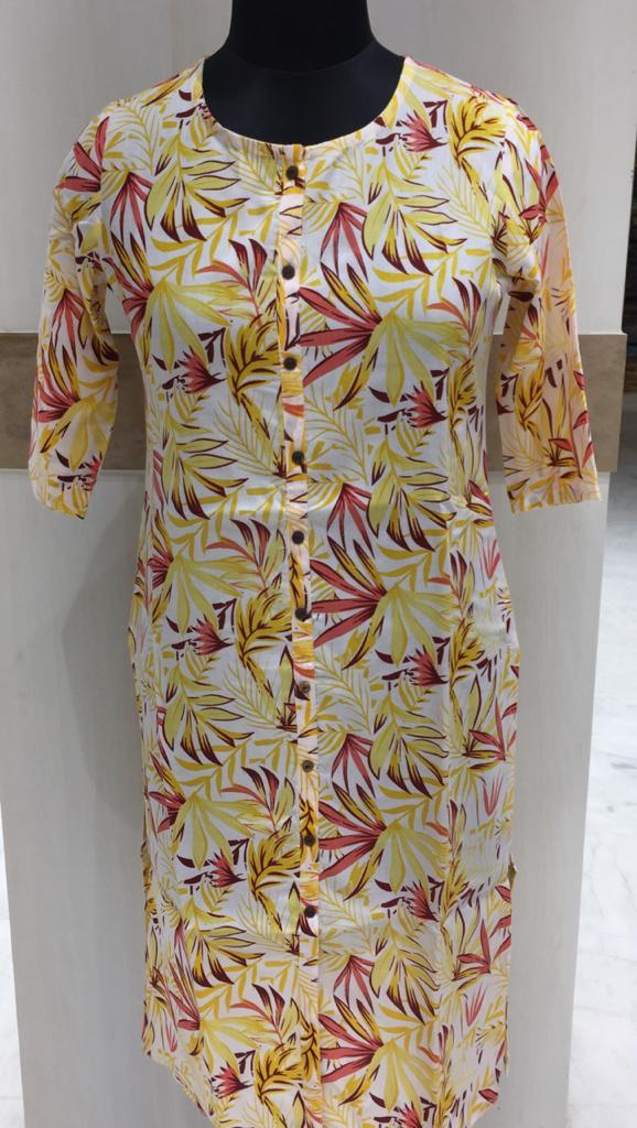 Ladies Liva Kurti Decoration Material: Paint