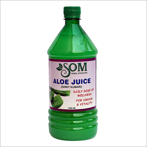 Aloe Vera Juice - 1 Litre Bottle, Herbal Grade Liquid Rich In Antioxidants, High Emblicanin A & B Content