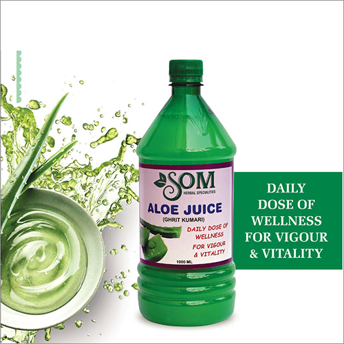 Aloe Vera Juice - 1 Litre Bottle, Herbal Grade Liquid Rich In Antioxidants, High Emblicanin A & B Content