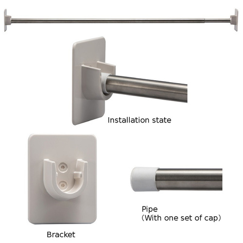 Stainless Steel Kuriki Extandable Laundry Pipe