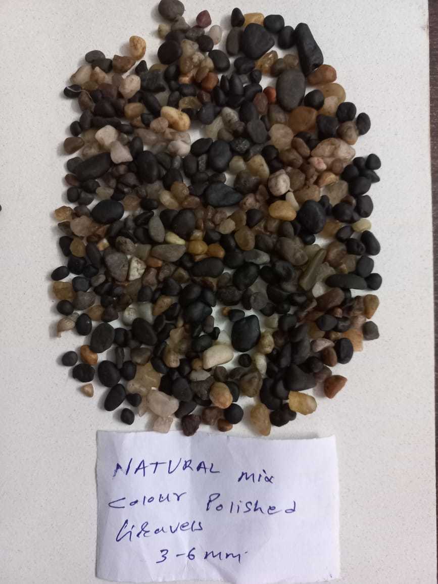 Natural Mix Colored Chemical Polished And Round Smooth Gravels And Pebbles - Artificial Stone Type: Solid Surface