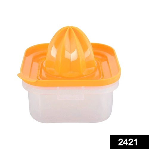 Plastic Manual Juicer - Plastic Composition, Compact Size, Vibrant Green Color | Easy Fruit Squeezing Tool for Limes and Oranges