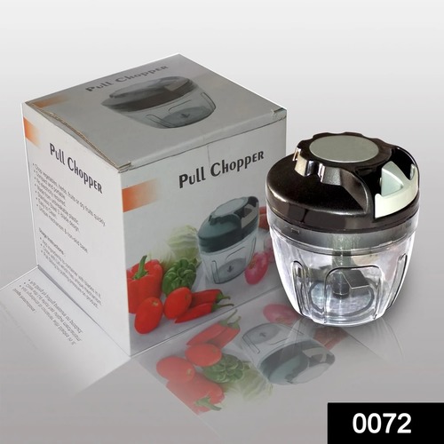 0072 Manual Food Chopper (Food Processor) (800 Ml) - Plastic, 800 Ml Capacity, Transparent Design | Easy to Clean Components, Perfect for Quick Chopping
