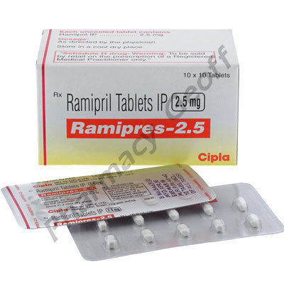 Ramipril Tablets Ip - Dosage Varies As Prescribed By Doctor, Promotes Blood Supply And Prevents Future Heart Risks