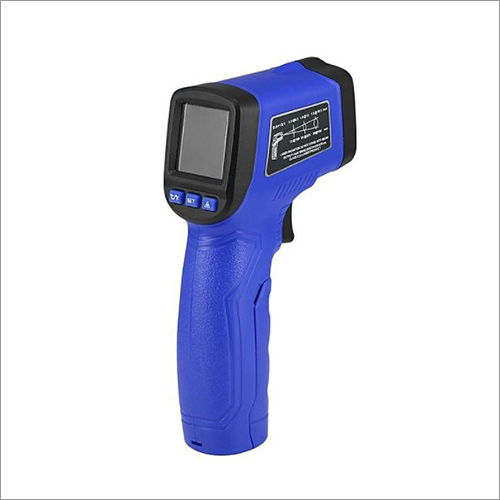 Digital Infrared Thermometer - Plastic & Glass Material | Non-contact Measurement, Color Lcd Display, Adjustable Emissivity, Fast Response Time